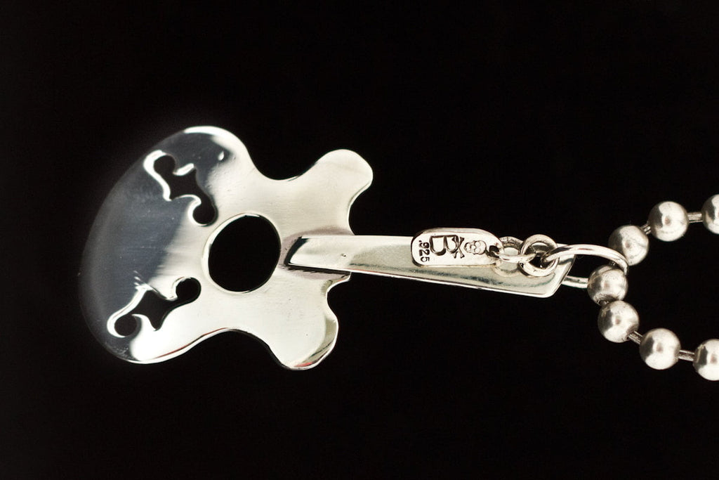 Sterling Silver Guitar Pendant image 0