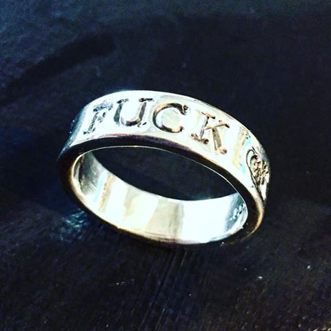 Sterling Silver Fuck Ring image 0