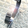 Silver Leopard Skin Bangle image 2