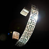 Silver Leopard Skin Bangle image 3