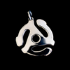 45 Record Adapter Pendant on black