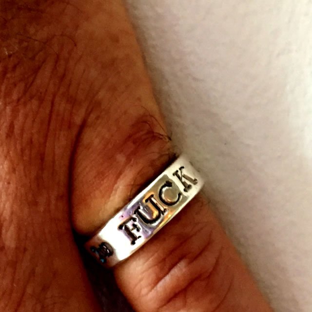 Sterling Silver Fuck Ring image 3