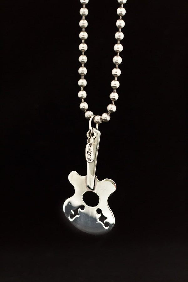 Sterling Silver Guitar Pendant image 4