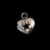 Silver Rockstar Heart Pendant image 1