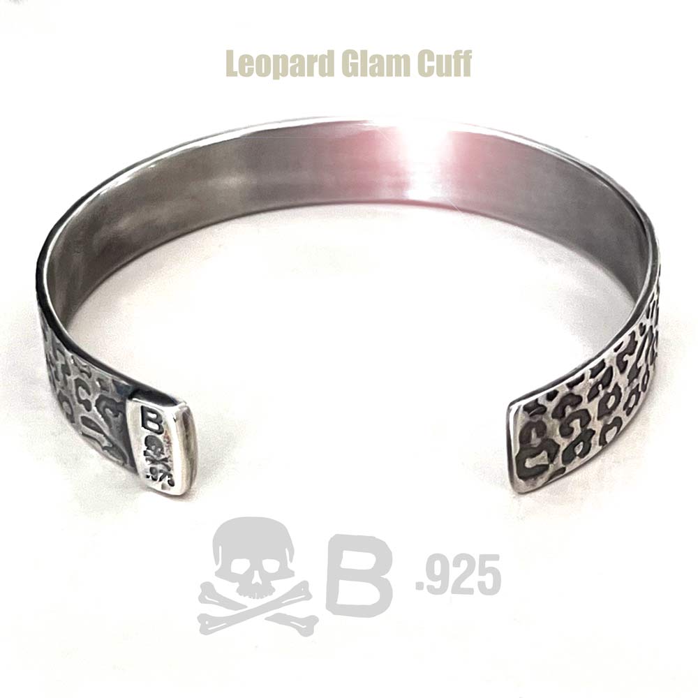 Silver Leopard Skin Bangle image 4