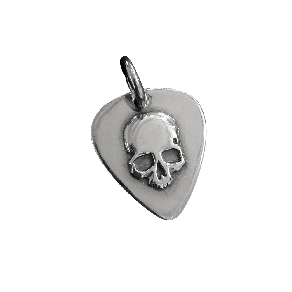 Guitar Pic Skull pendant