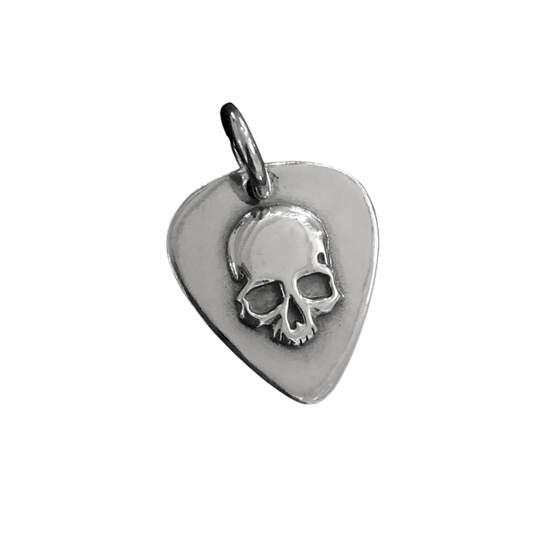 Guitar Pic Skull pendant
