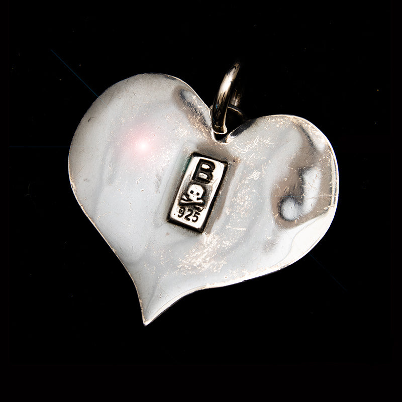 True Love Double Skull Pendant back
