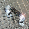 Silver Leopard Skin Bangle image 1