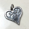 Heart 13 Pendant on white.